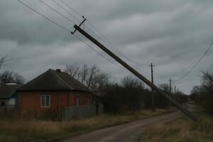 П'ять населених пунктів Полтавського району залишились без світла через сильний вітер