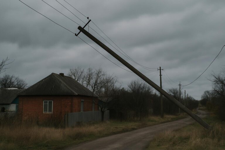 П’ять сіл Полтавського району залишилися без світла через сильний вітер