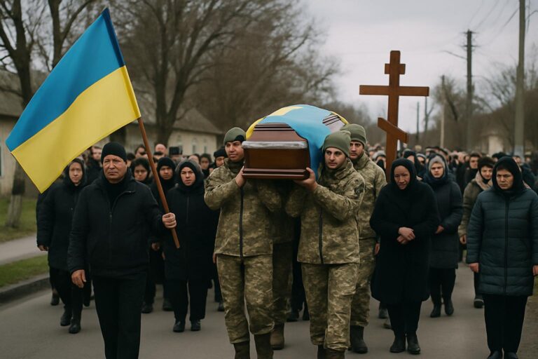 Зіньківська громада в жалобі: попрощалися з воїном Костянтином Вороном Куценком, рік потому після його загибелі