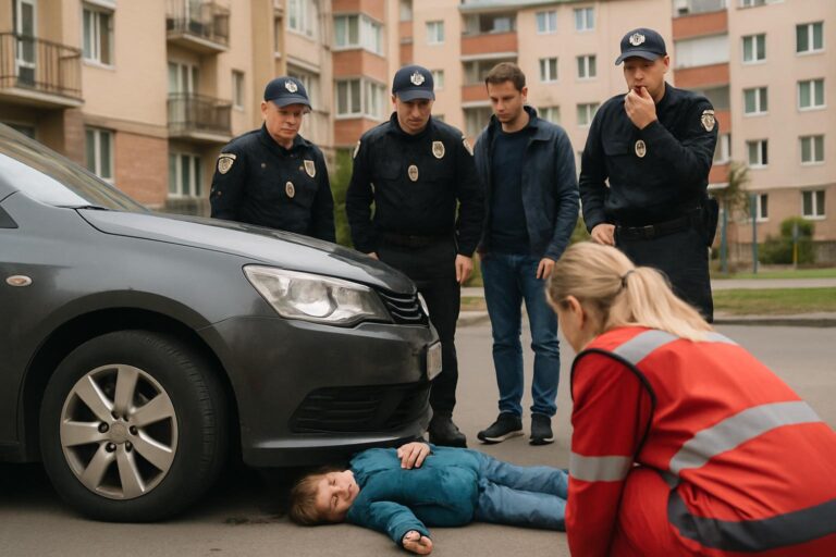 У дворі житлового комплексу на Полтавщині водій легковика наїхав на 8-річну дитину