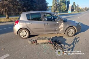 У Полтаві в ДТП постраждав водій електросамокату