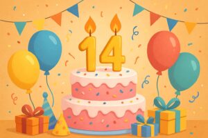 День народження 14 років — привітання для підлітка