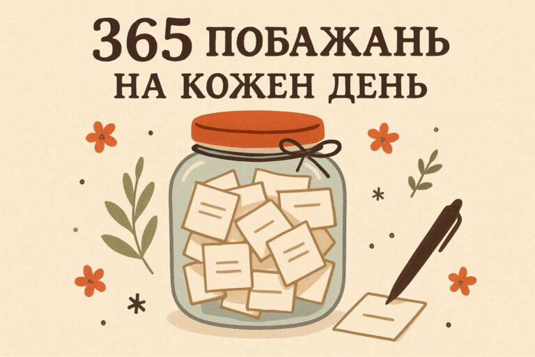 365 побажань на кожен день: унікальна добірка вітальних ідей