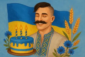 Патріотичне привітання з днем народження для мужчини у національному стилі