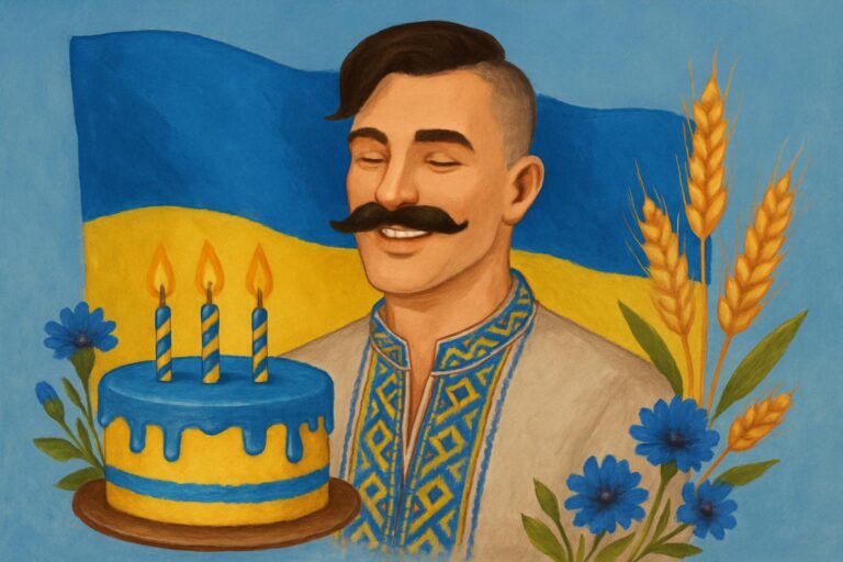 Патріотичне привітання з днем народження мужчині