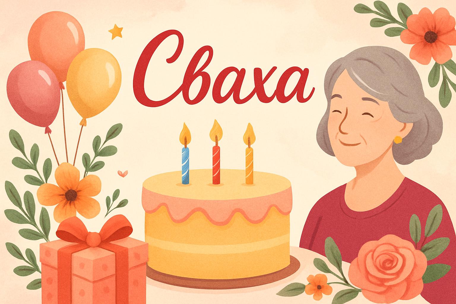 Привітання з днем народження для свахи — красиві слова та листівка