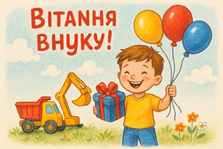 Вітання внуку: варіанти для щирих моментів і незабутніх подій