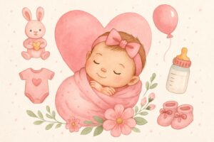 Милі вітання з народженням донечки у родині