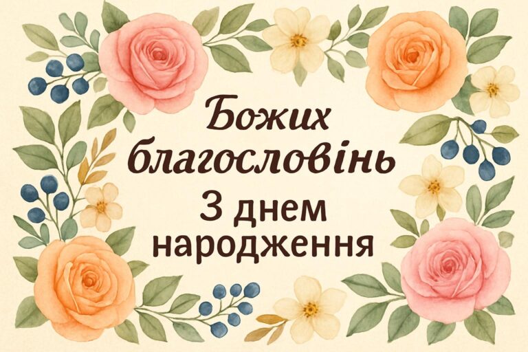 Божих благословінь з днем народження: щирі побажання