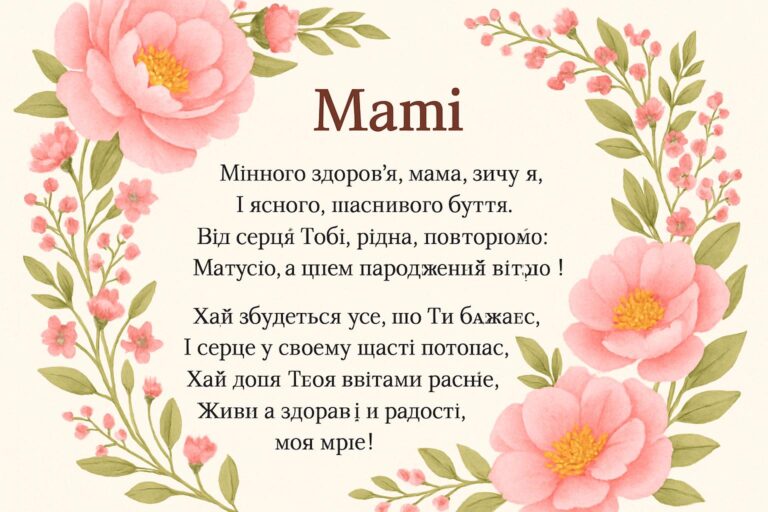 Вірш мамі на день народження: найкращі зворушливі рядки