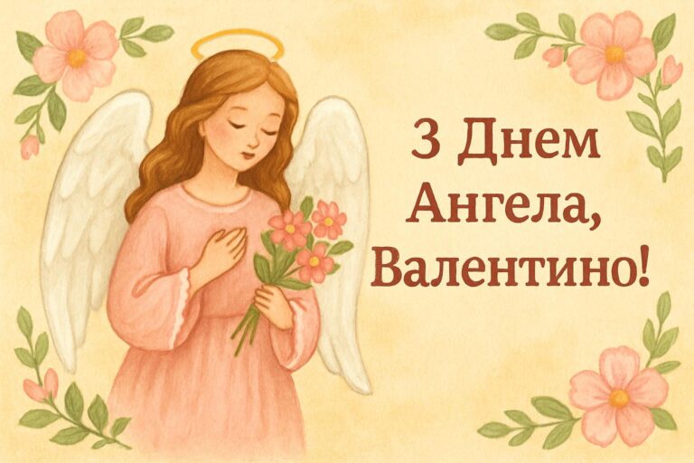 Вітання з Днем ангела Валентини: гарні побажання та листівки