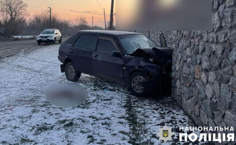 На Полтавщині нетверезий водій протаранив кам’яний паркан: відпочинок перетворився на трощі
