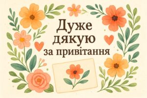 Дуже дякую за привітання — приклади щирих відповідей і фраз