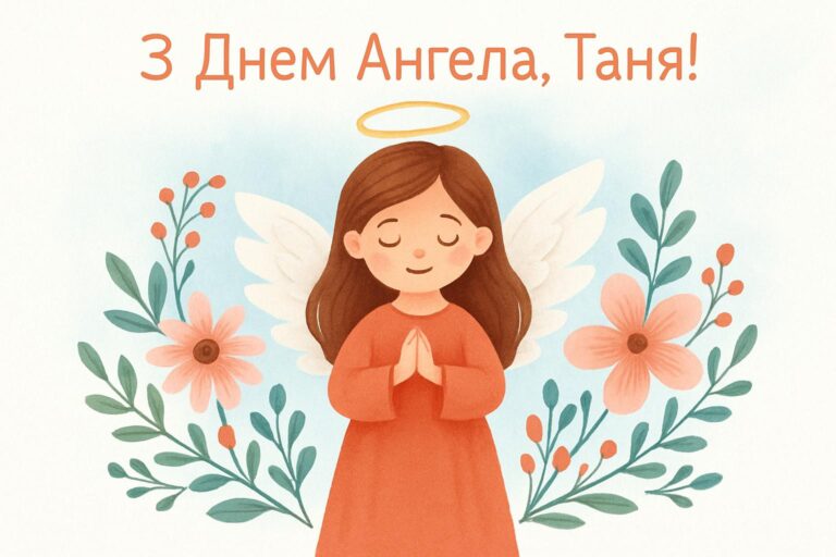 З днем ангела Таня: красиві привітання, листівки та смс