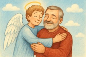 З днем ангела, тату — красива листівка з щирими побажаннями