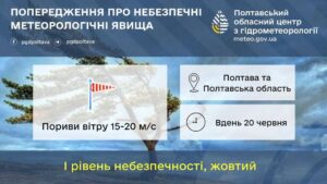 На Полтавщині може бути деревопад