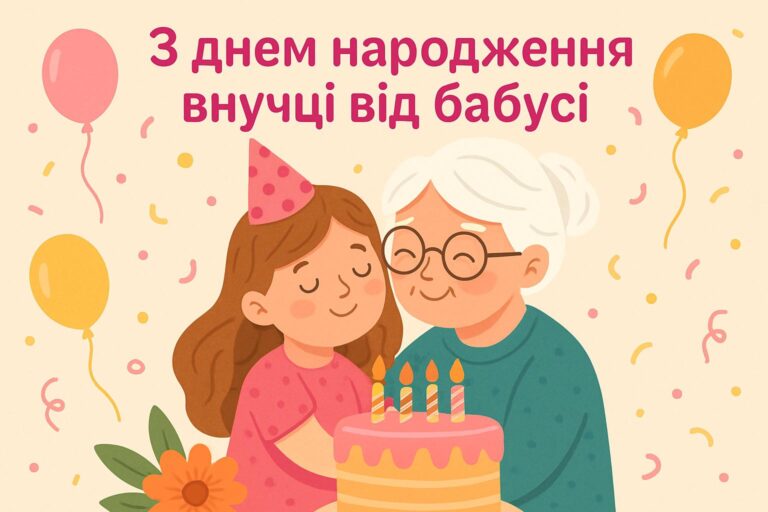 З днем народження внучці від бабусі: щирі привітання