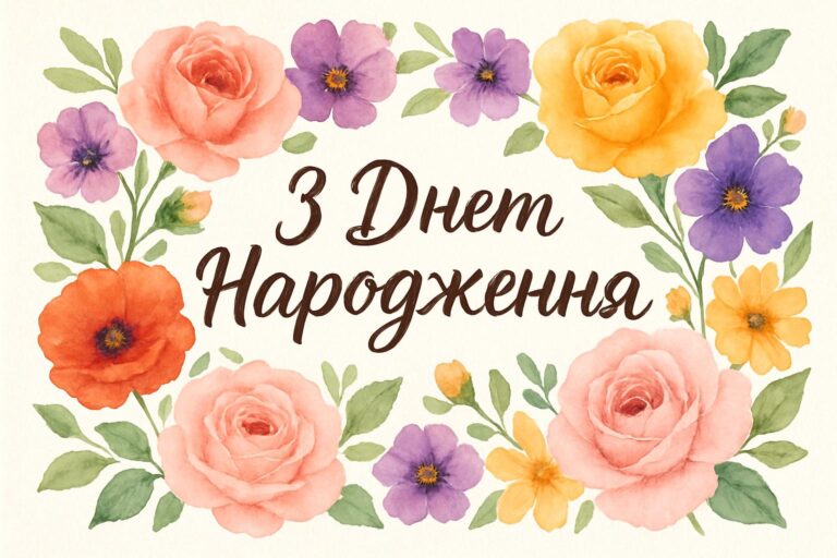 З днем народження гарні квіти: ідеї привітань і фото