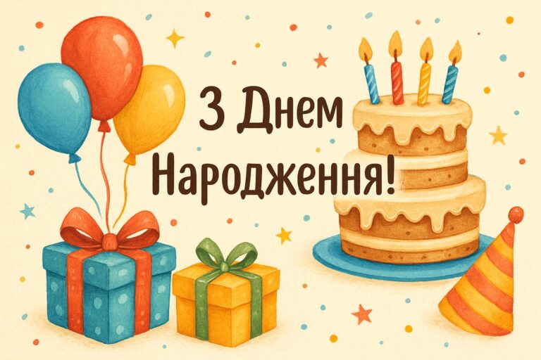З днем народження гіф українською — добірка і поради