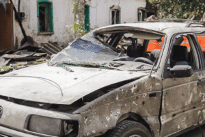 Пошкоджені будинки та авто: в ніч на 4 липня ворог намагався атакувати Полтавський район